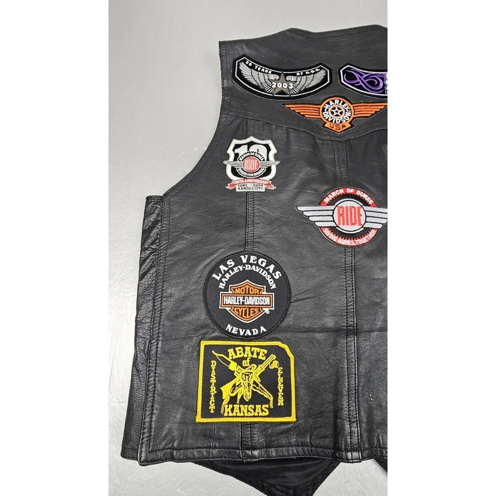 First Genuine Leather vintage harley